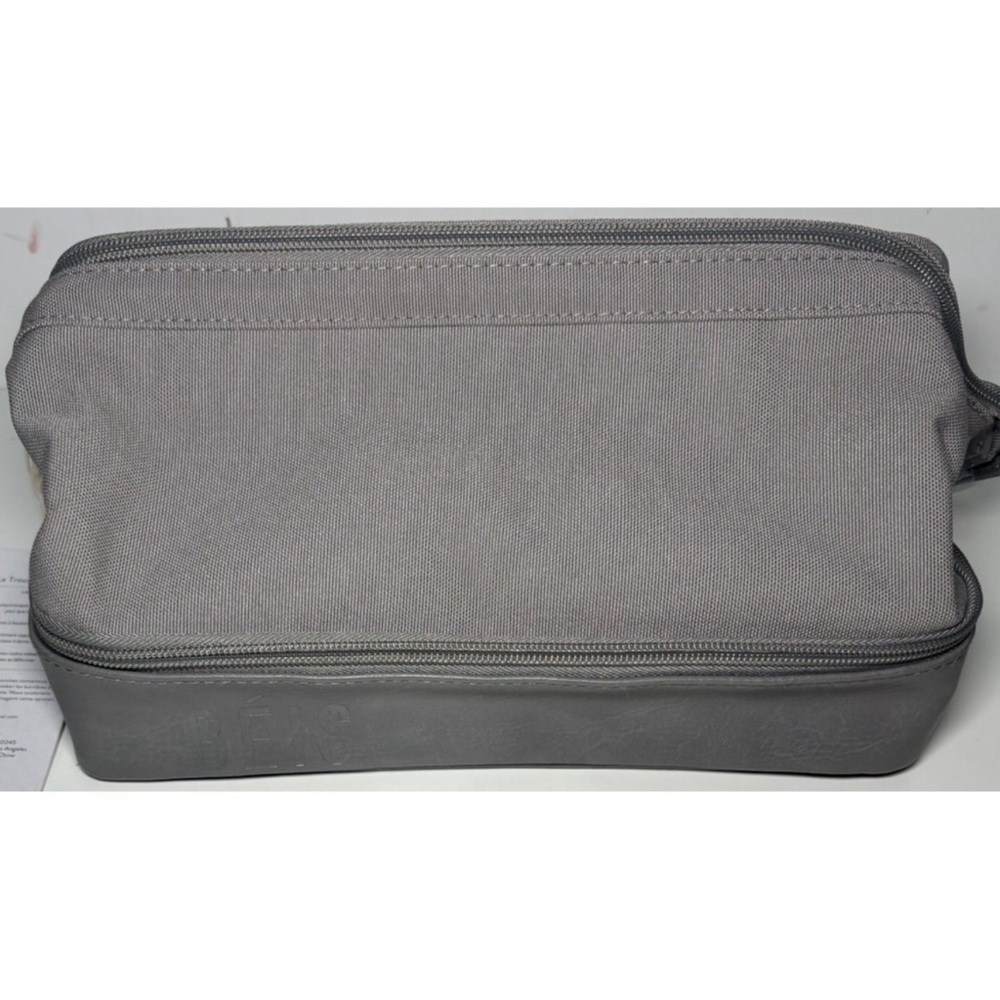 BEIS The Dopp Kit Slate Travel Makeup Bag Case Organizer Toiletry Bag Zip Close - Picture 2 of 6